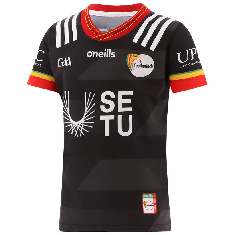 ONeills Carlow 24 GK Home Kids Jsy Wht
