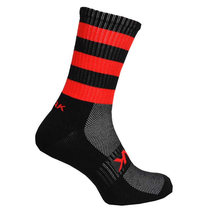 ATAK Shox Midleg Hoop Sock Black/Red