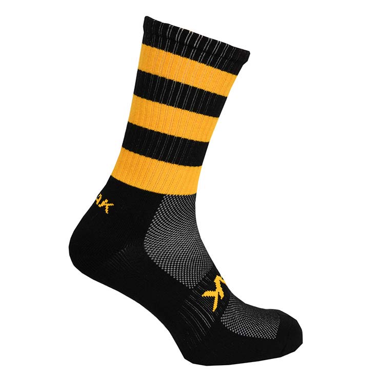 ATAK Shox Midleg Hoop Kid Sock Blk/Amber