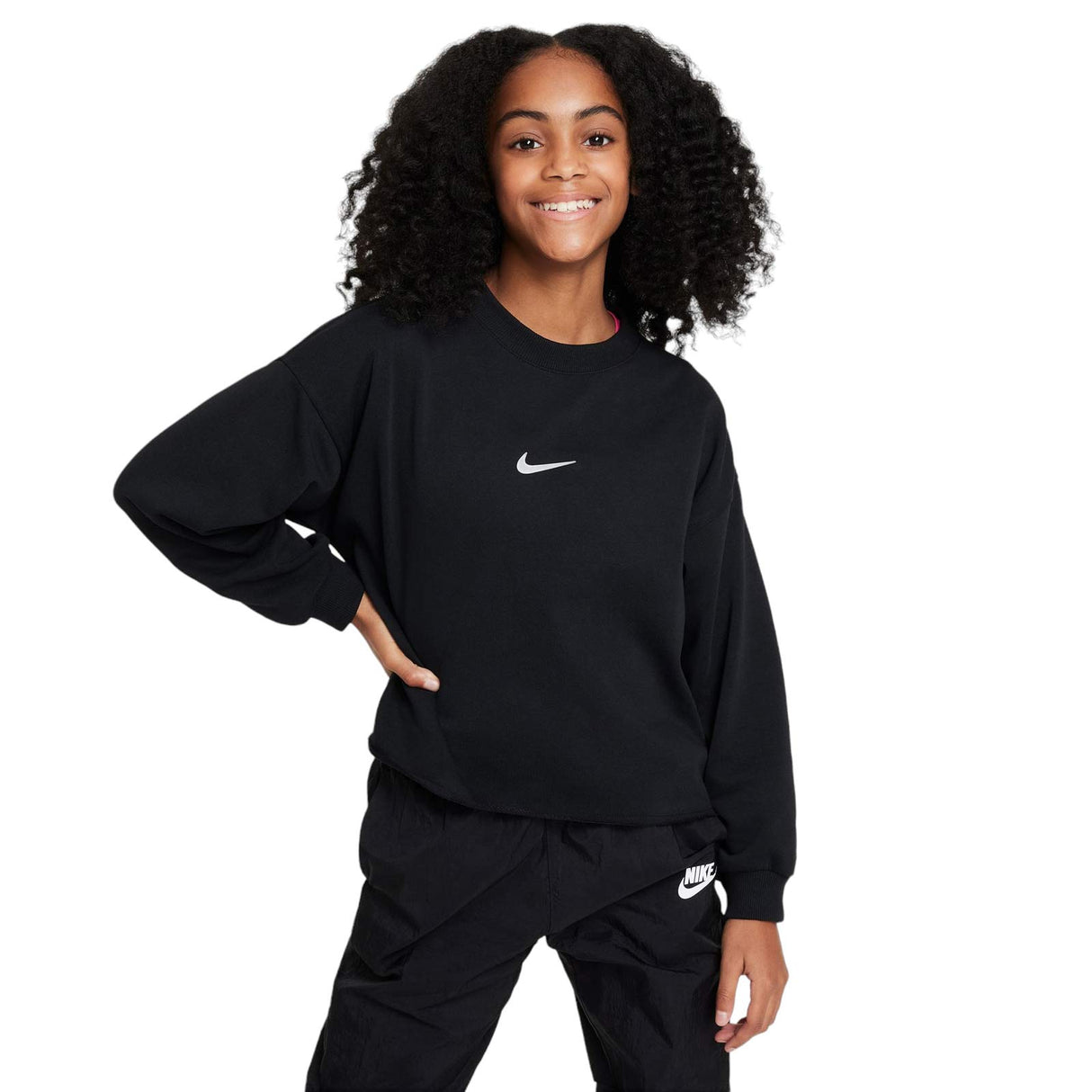 Nike G NSW DF FLC CREW DANCE BLACK