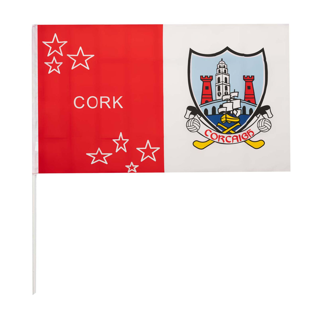 TCF DJ Daly Cork Handheld Flag Red