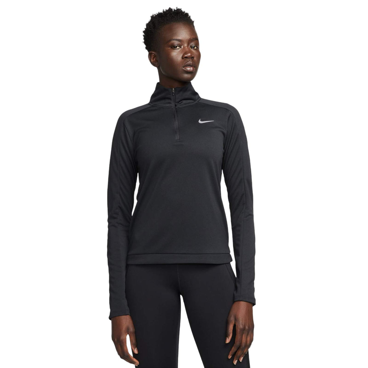 Nike Womens Dri Fit F Pacer HZ Top Black