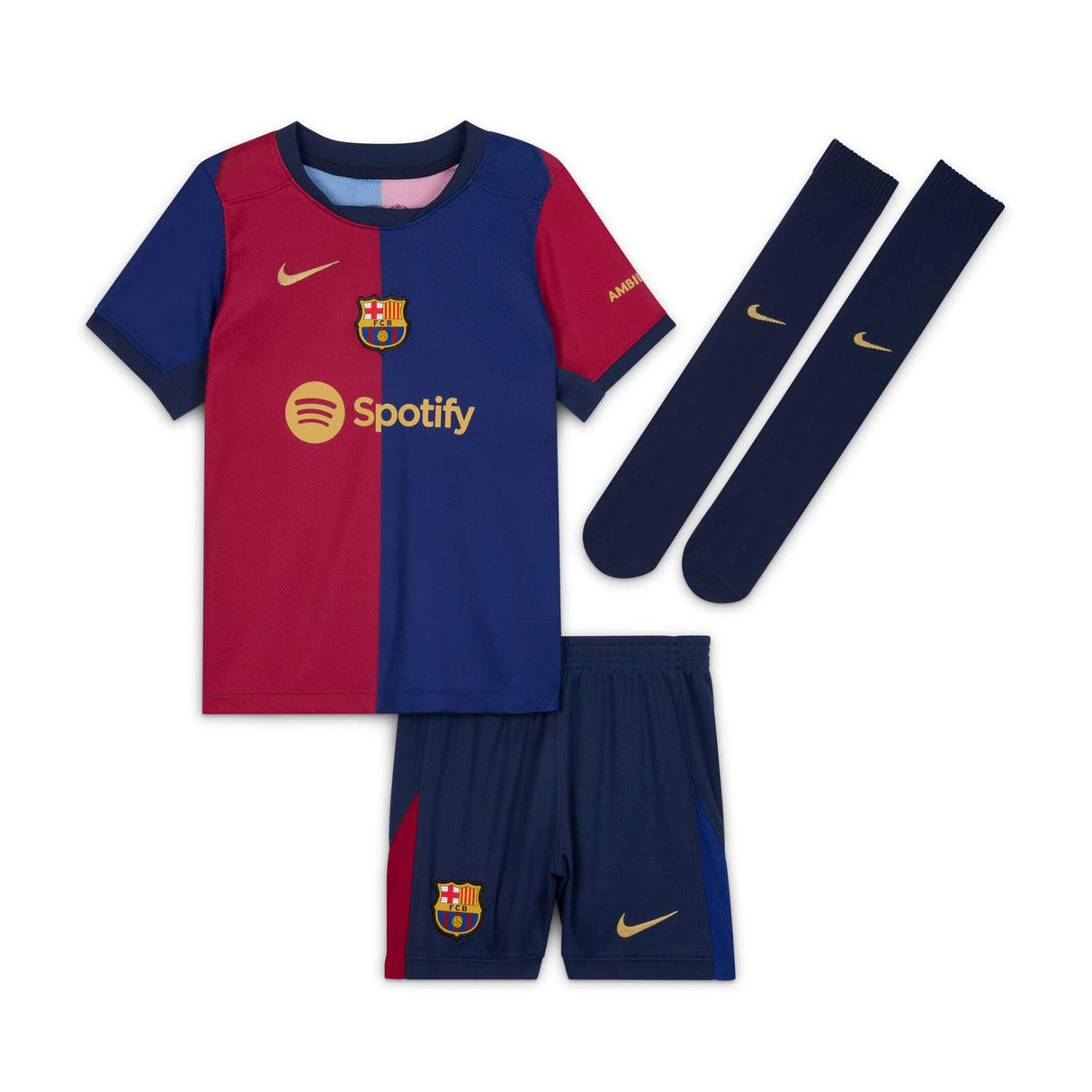 Nike FCB 24 Kids Home Kit Blue/Red
