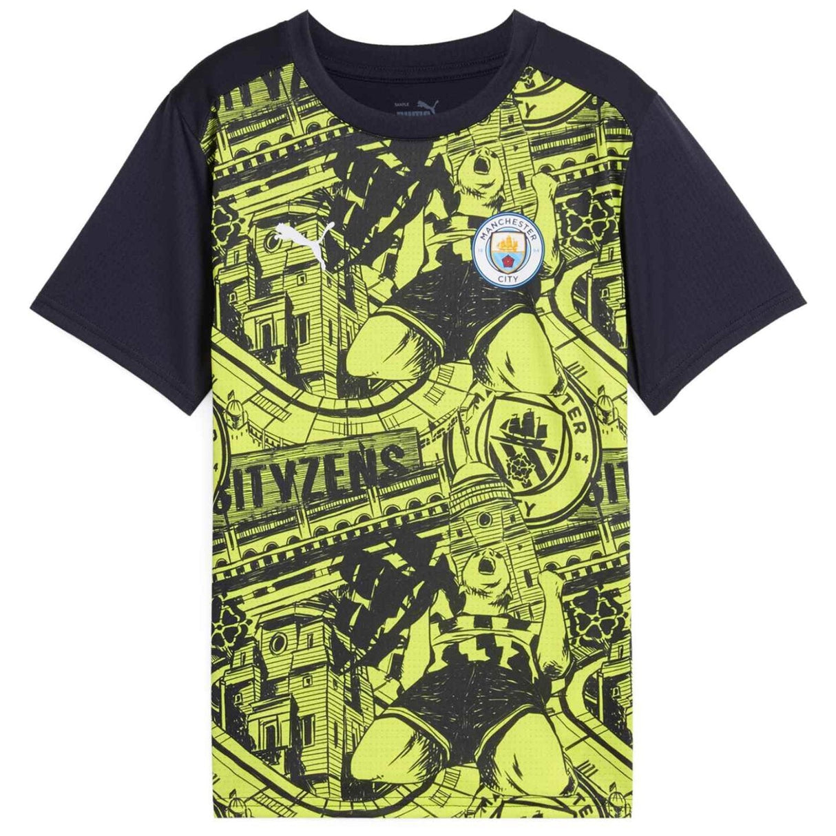 Puma MCFC 24 Kids PM Away Jersey Yellow