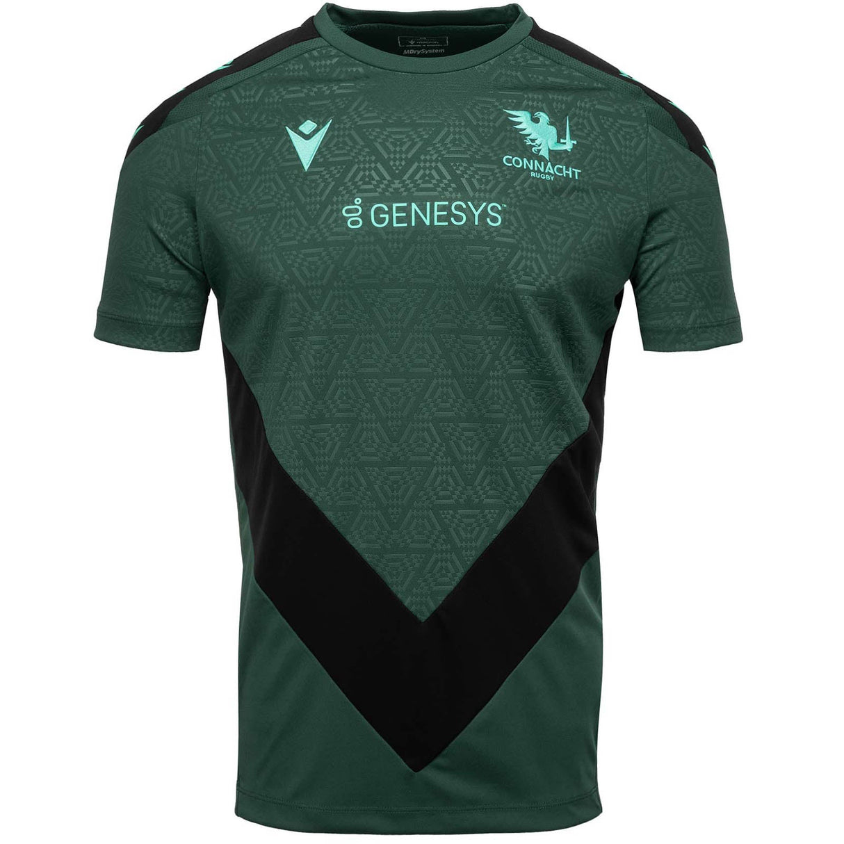 Macron Connacht 25 Kids Training Tee Grn
