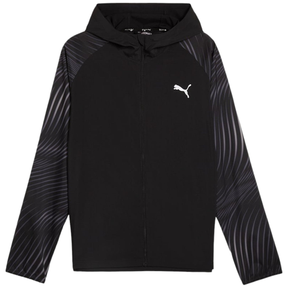 Puma Run Favourite AOP Wovn Mens Jkt Blk