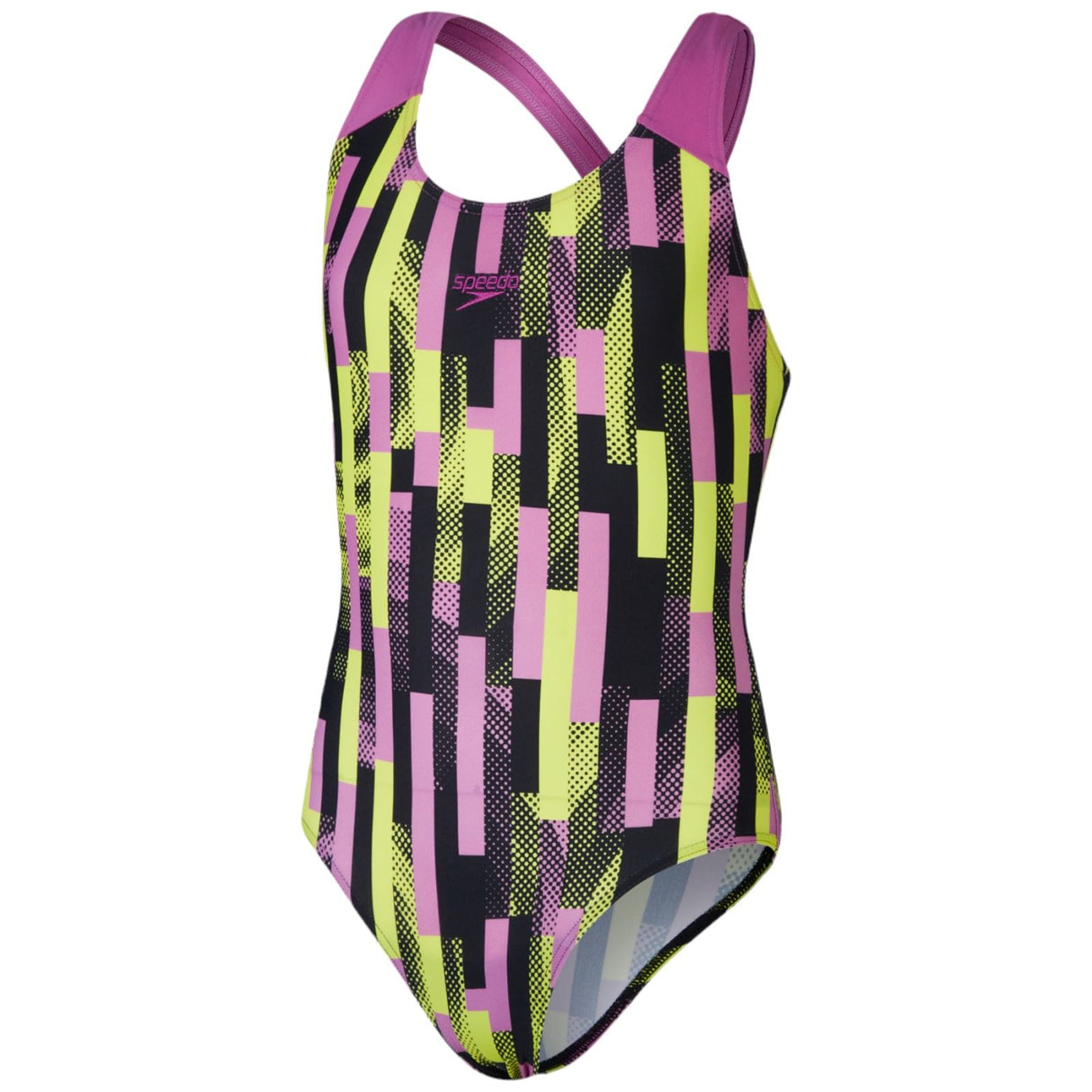 SPEEDO Girls Digital AO Splashback BLACK