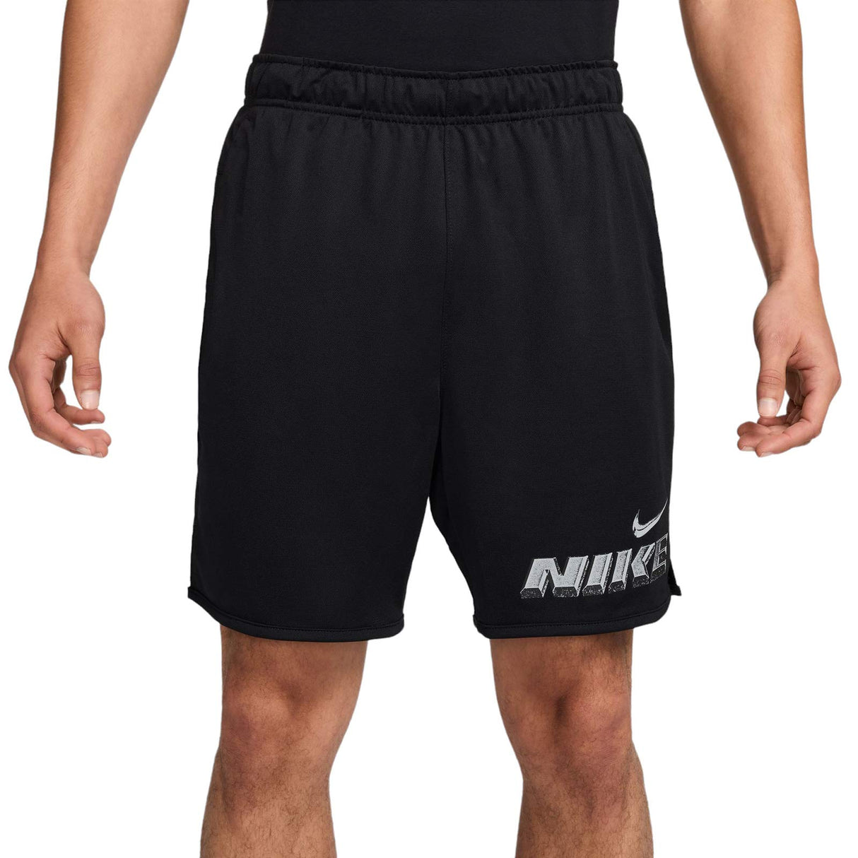 NIKE MENS DF TOTALITY GFX SHORT 7UL BLK