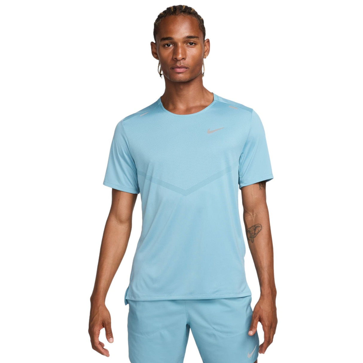Nike Mens Dri-FIT Rise 365 TEE Blue