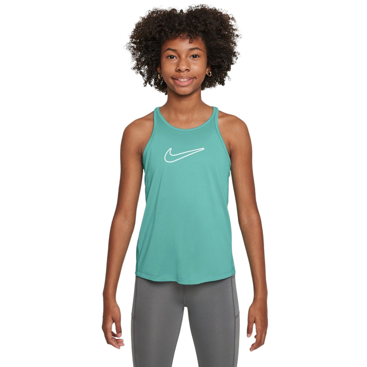 NIKE GIRLS DF ONE TANK HBR Green