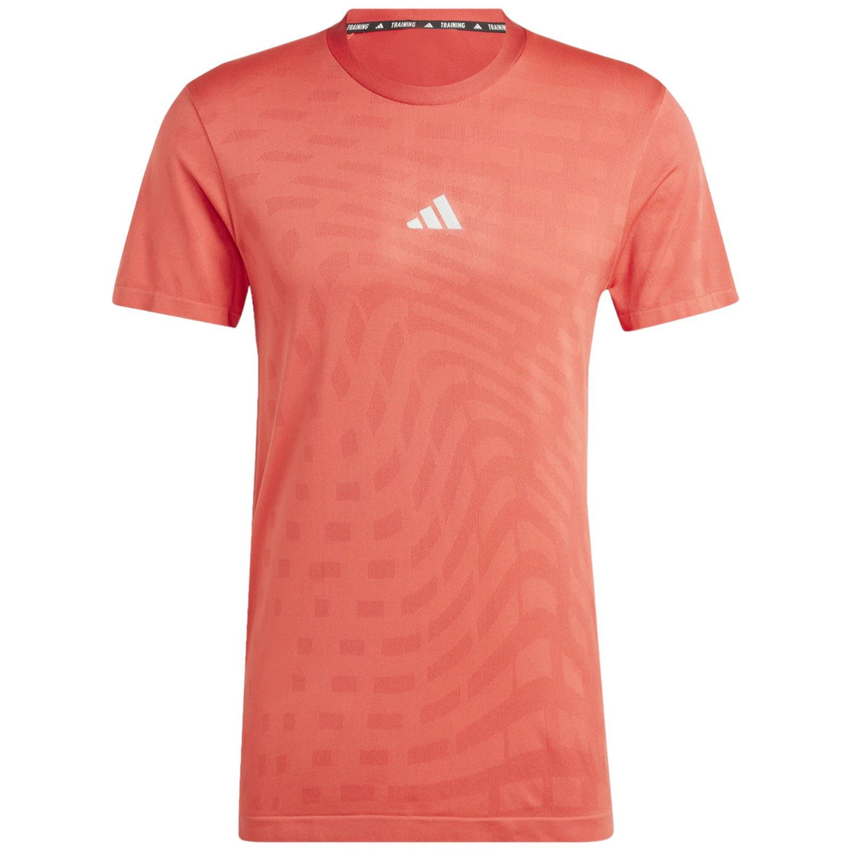 adidas Gym Seamless Mens Tee Red