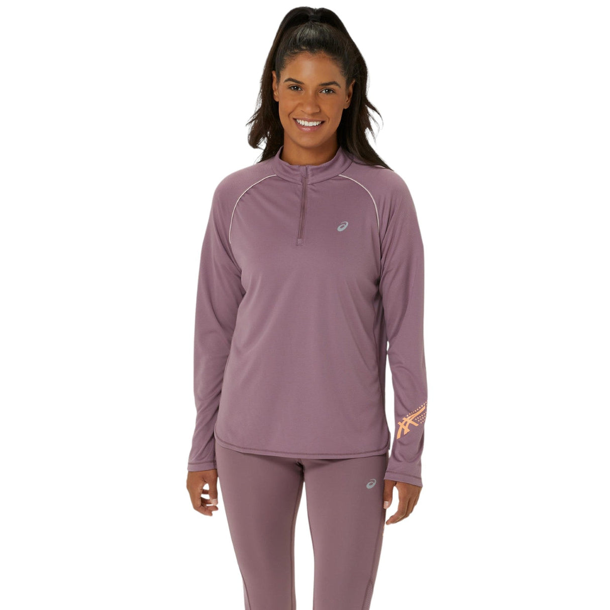 ASICS WMNS ICON LS 1/2 ZIP PINK