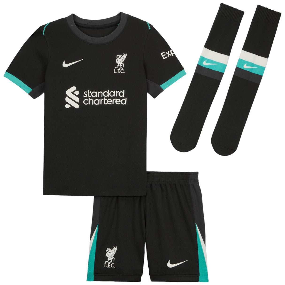 Nike LFC 24 Kids Away Kit Green