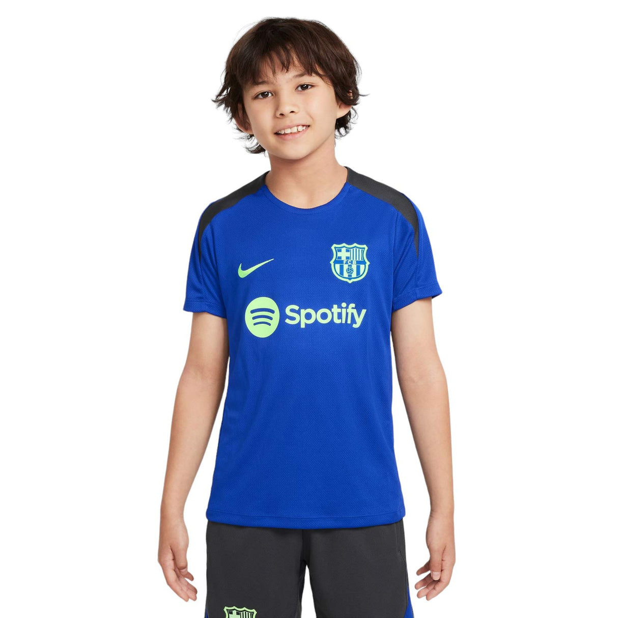 Nike FCB 24 3rd Kids Strike Drill Tee Bl