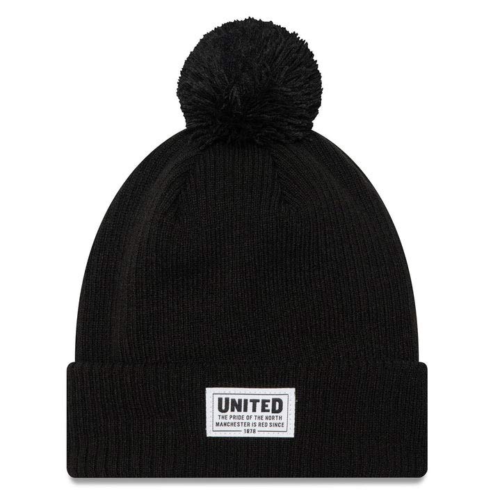 New Era MUFC 24 Cuff Patch Beanie Blk