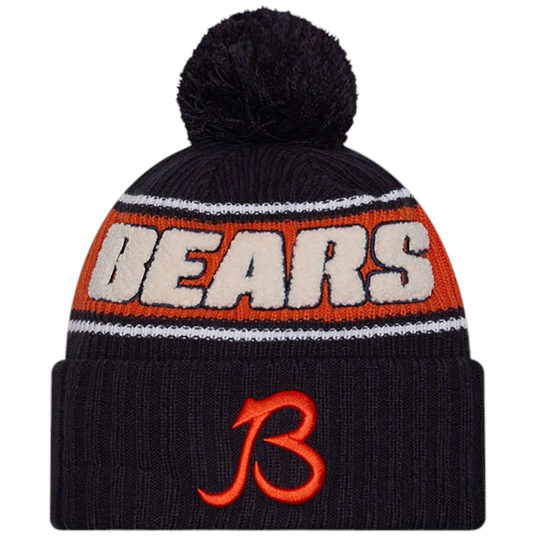 New Era NFL Bears 24 Bobble Hat Navy
