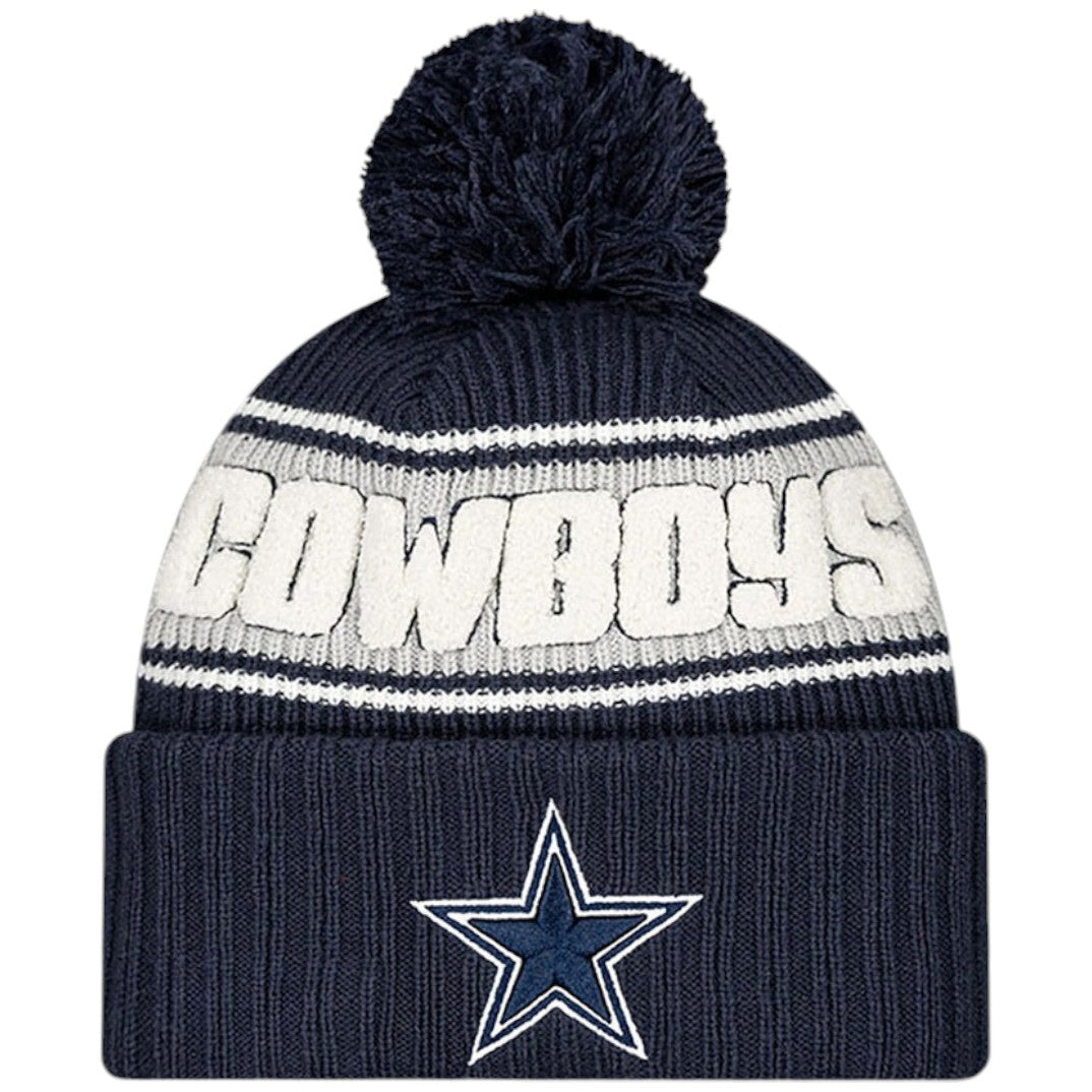 New Era NFL Cowboys 24 Bobble Hat Blue