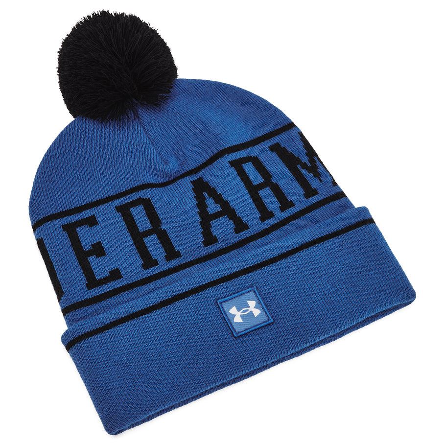 UnderArmour Halftime Pom Beanie Blue