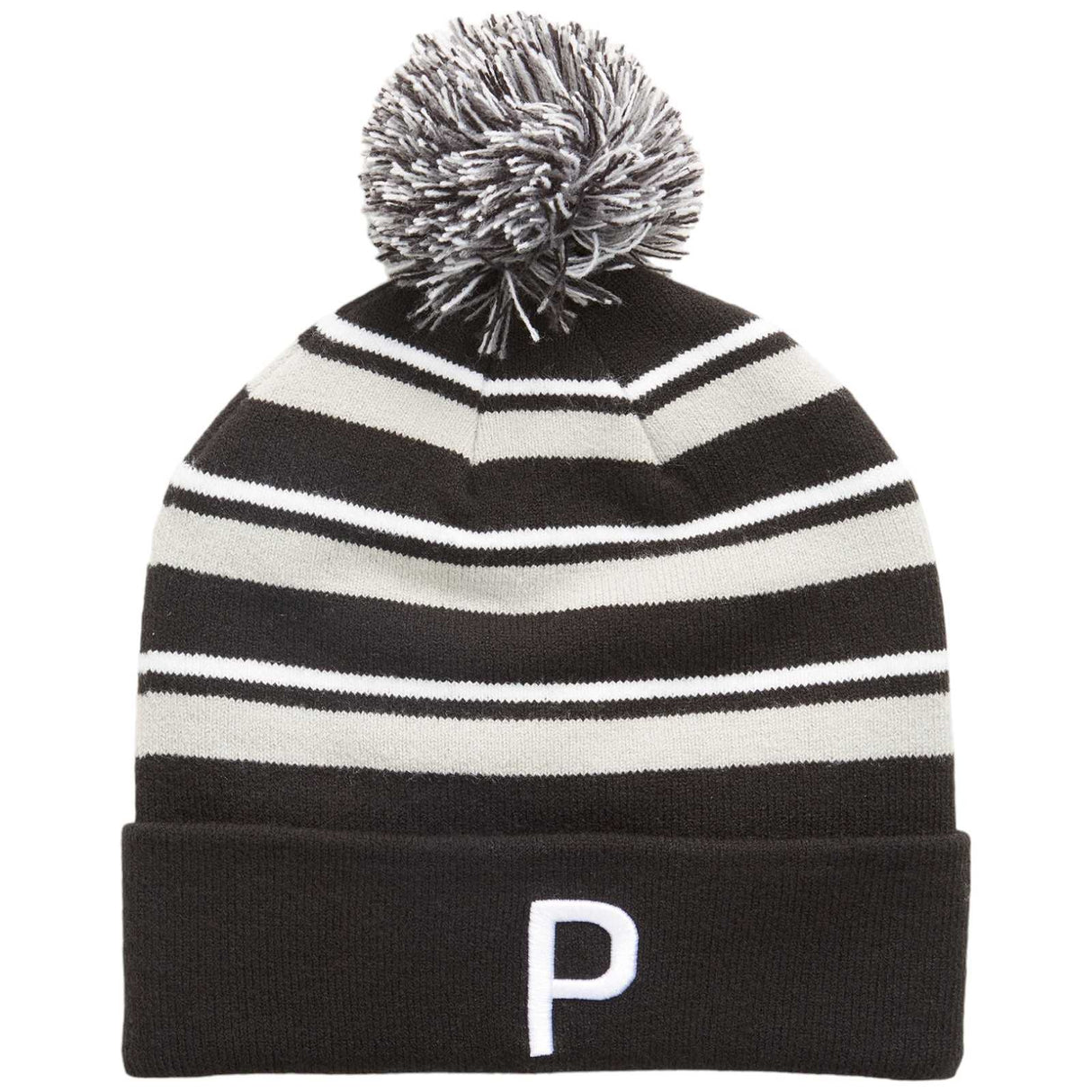 Puma WRMLBL Stripe Pom Beanie Grey