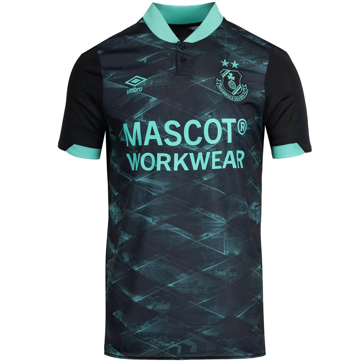 Umbro Shamrock Rvr 24 Kid Away Jersey Bk