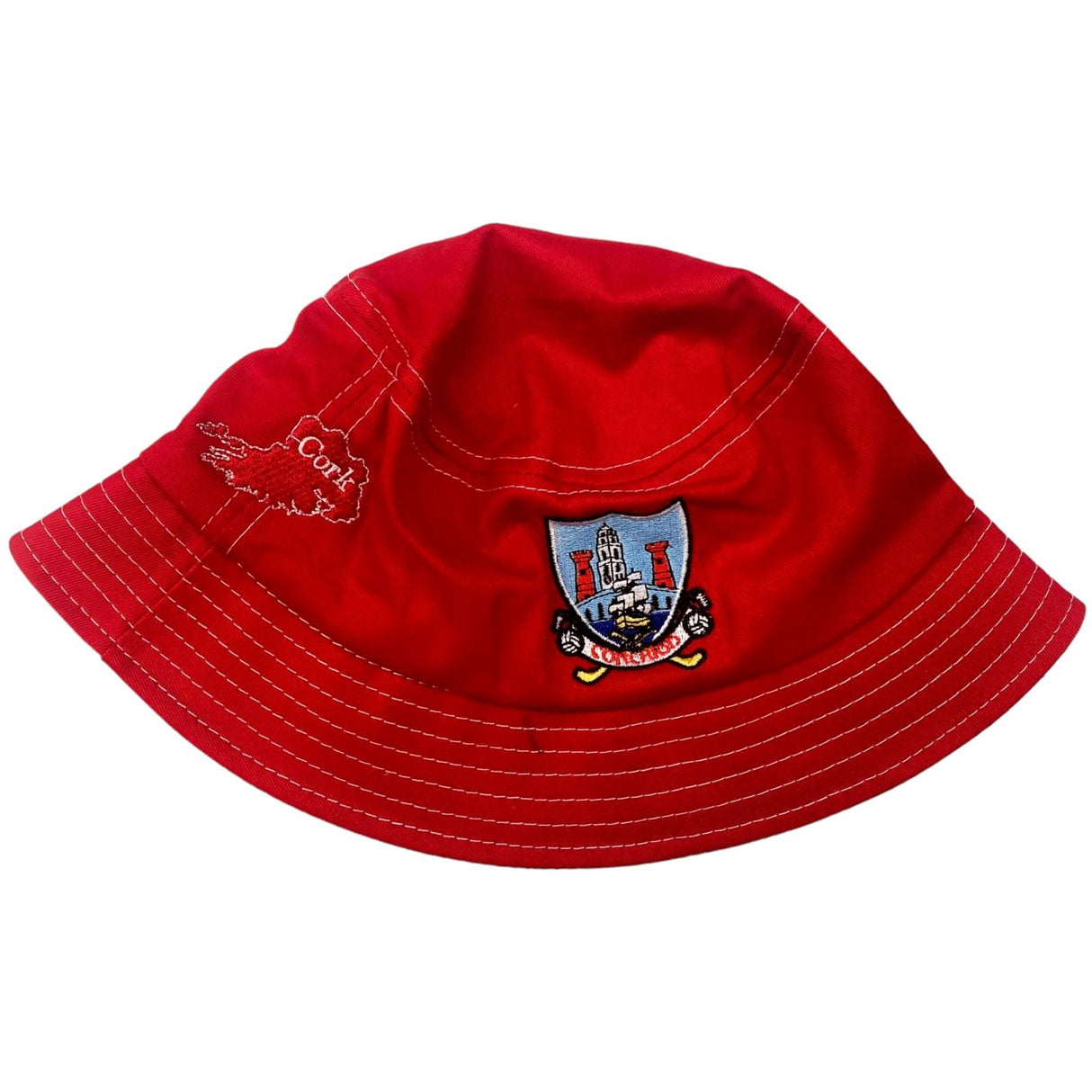 TCF Cork Bucket Hat Red