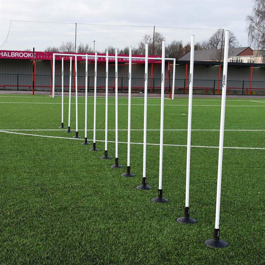 Precision Boundary Poles Set of 12 White