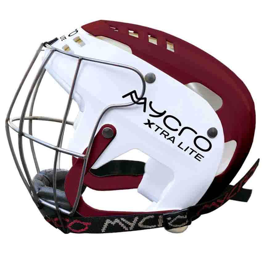Mycro Hurling Helmet Maroon/White