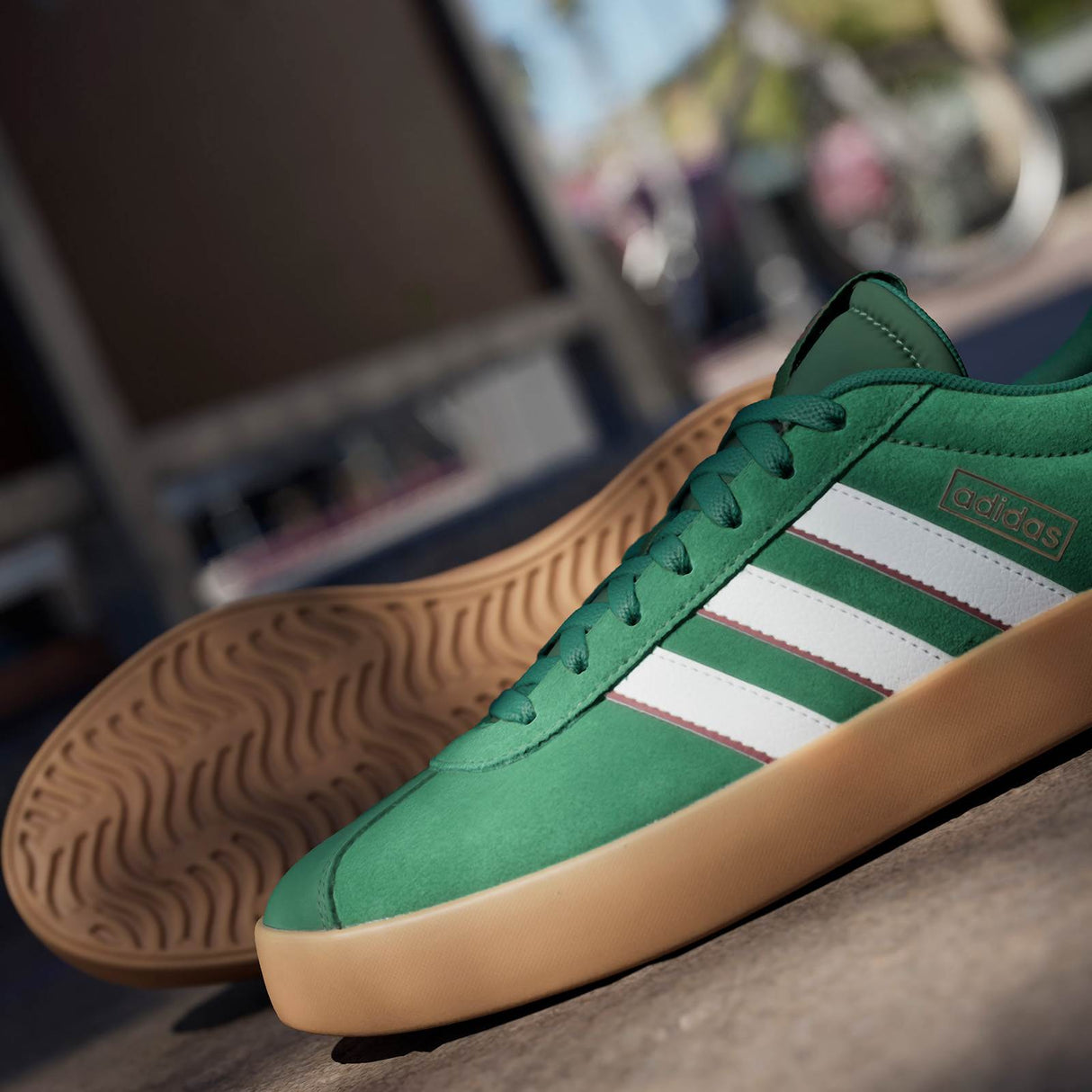 adidas Mens VL Court 3.0 Green