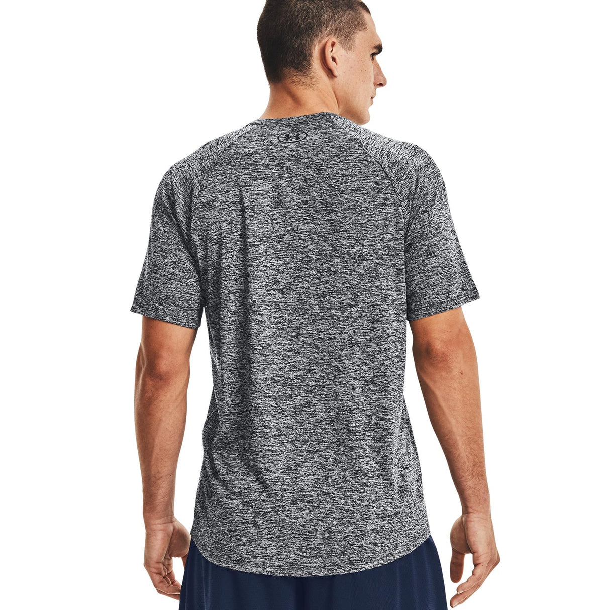 UA Tech 2.0 Mens SS Tee Black Marl