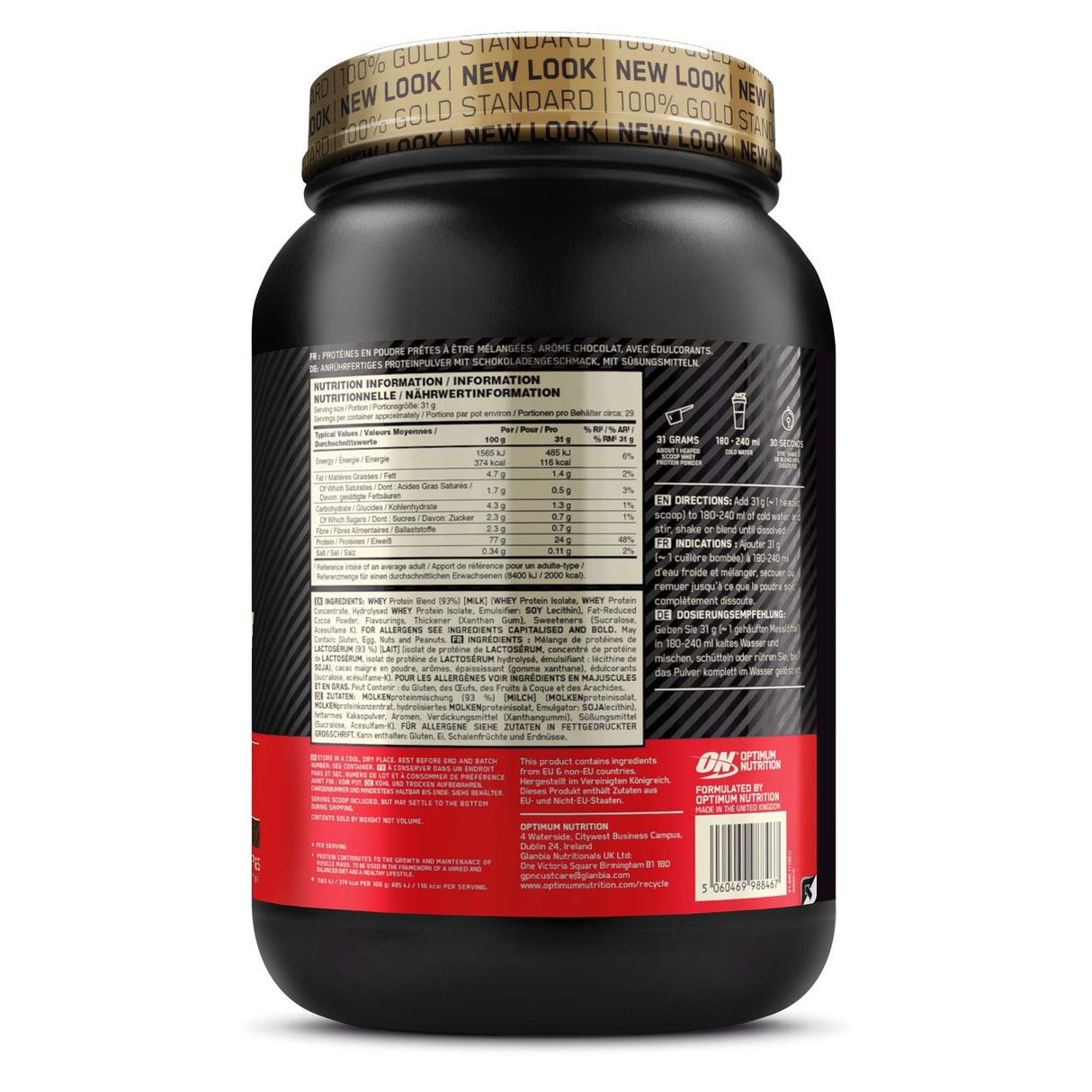 ON Gold Standard 100% Whey 908g Tub
