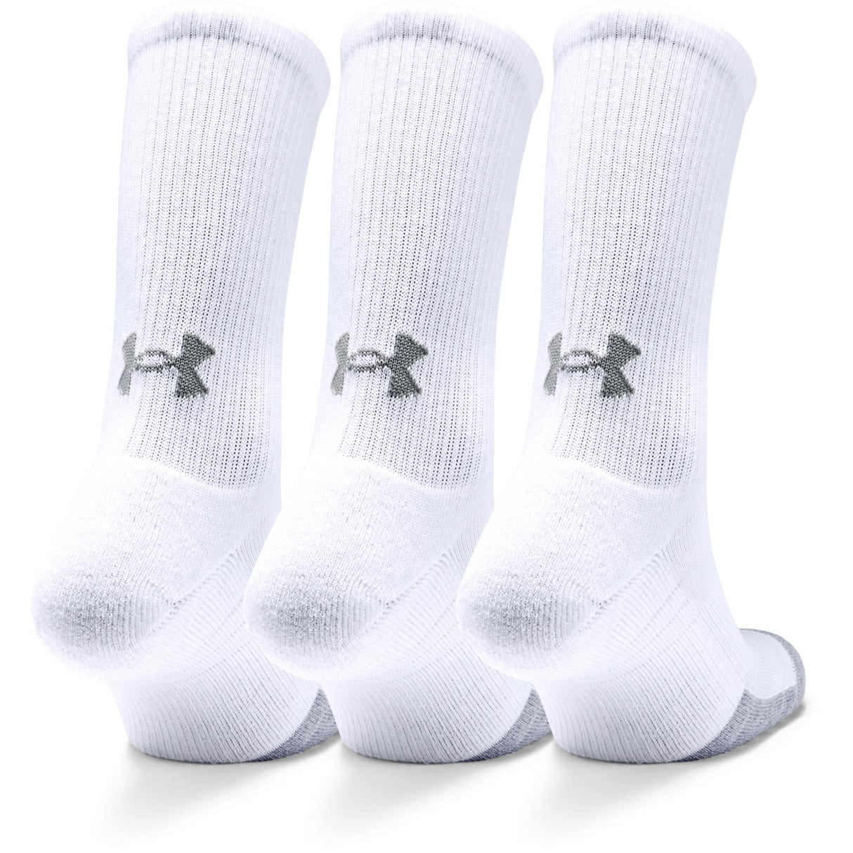 UA Heatgear Crew Socks White