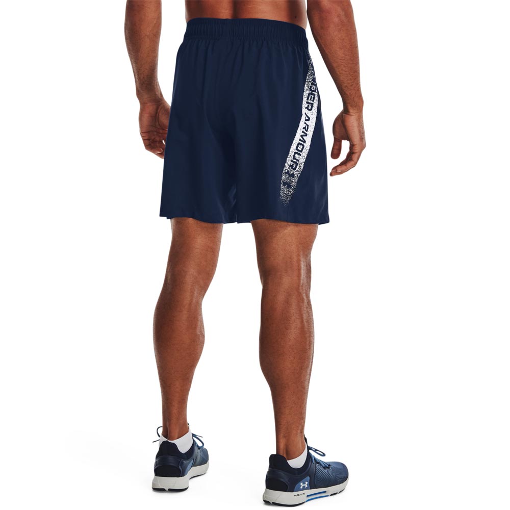UA Men's Woven Graphic Shorts Navy
