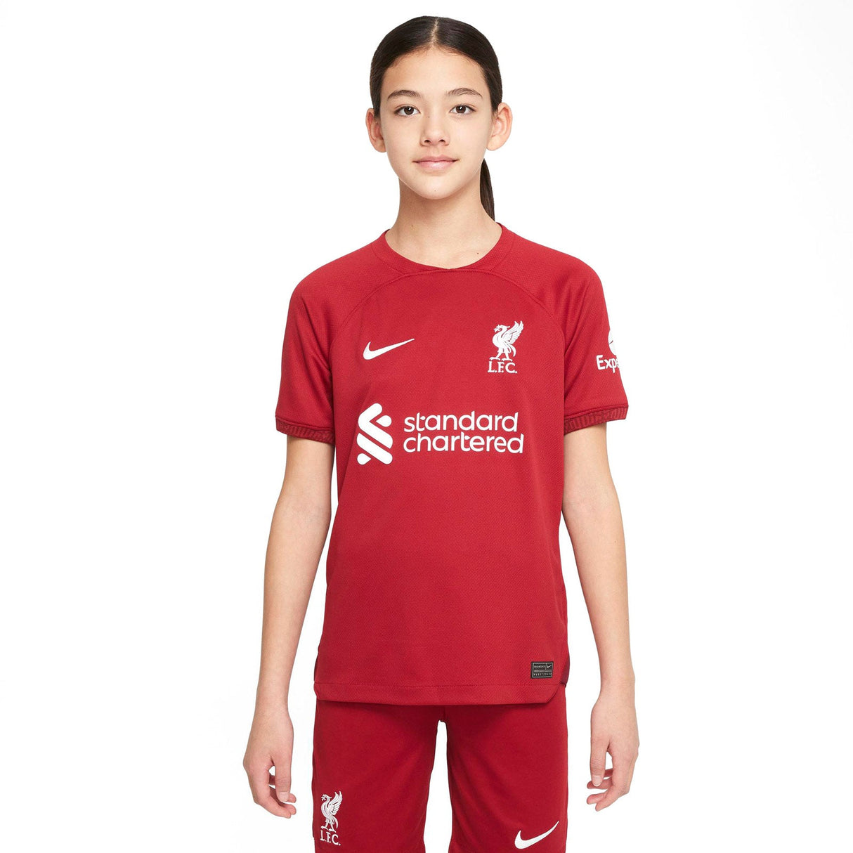 Nike Liverpool 22 Kids Home Jersey Red