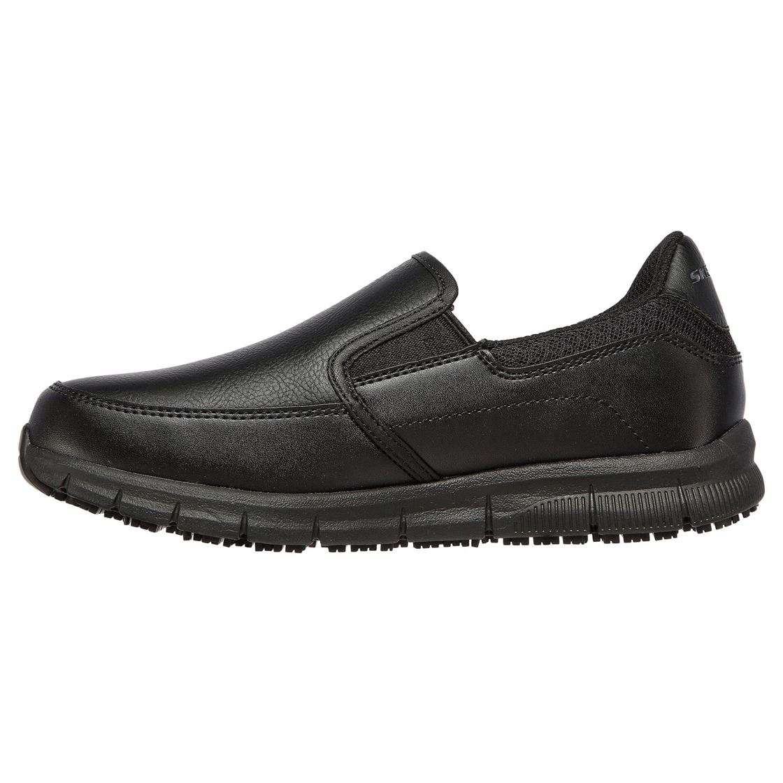 Skechers Double Gore Slip On Work Shoe B