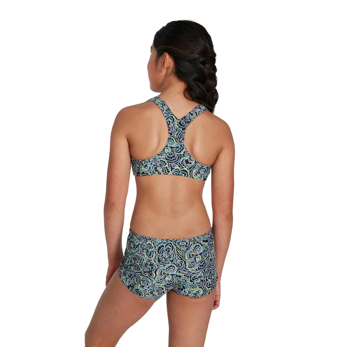 SPEEDO Allover 2 piece Boyleg Short Navy