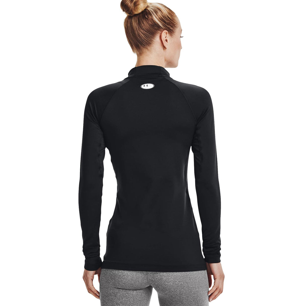 UA Wmn Authentics Mockneck BLACK