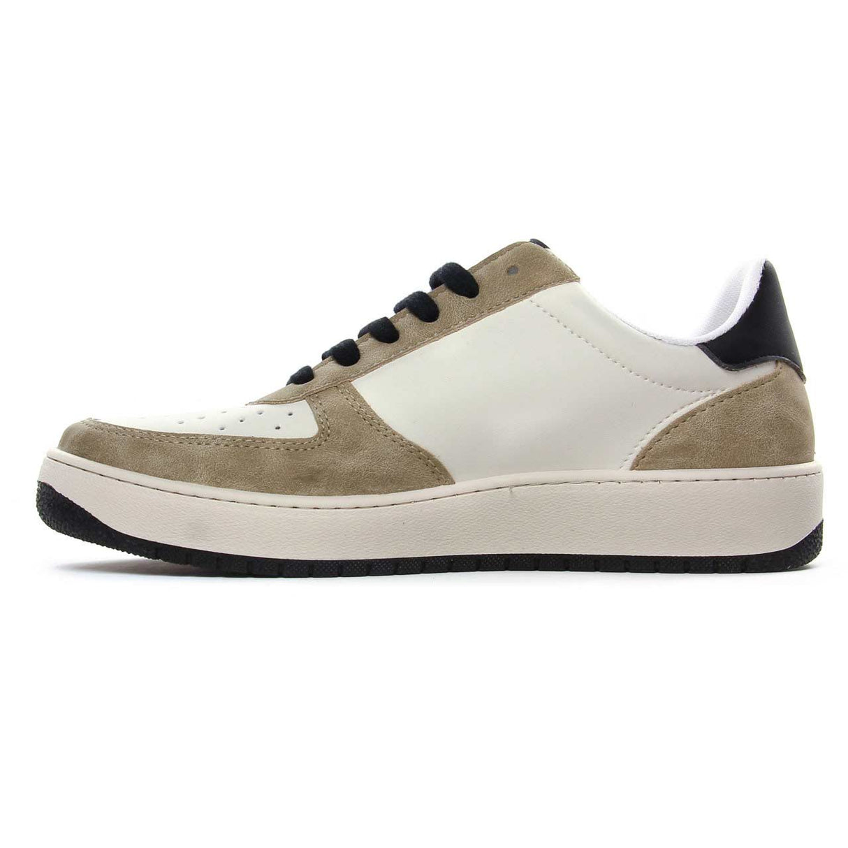 VICTORIA FAUX LTHER SNKER UNI WHT/BRWN/B