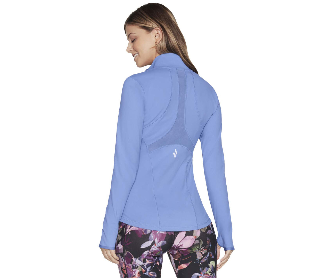 SKECHERS WMN GO WALK MESH FZ JACKET BlUE