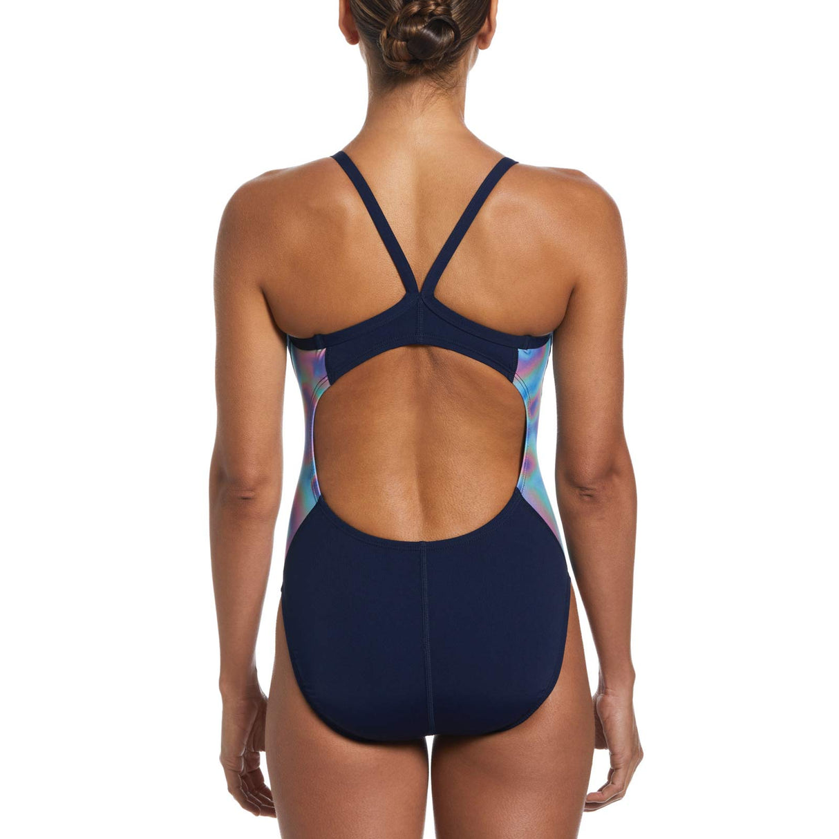 Nike Wmn Racerback Splice One Piece Navy