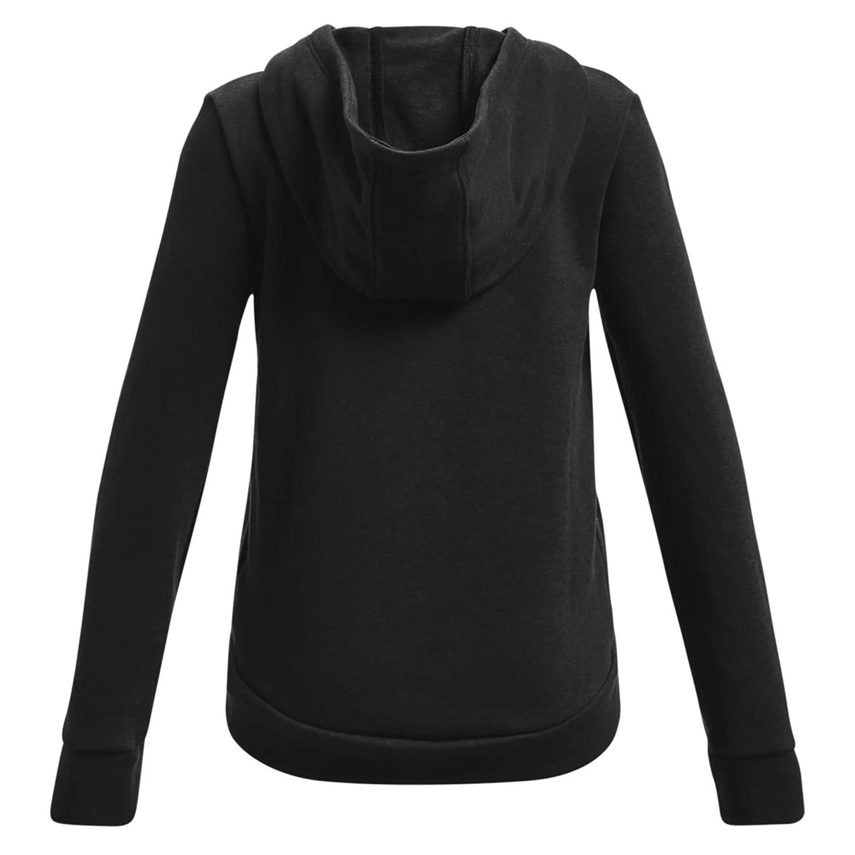 UA GIRLS RIVAL FLEECE LU FZ HOODIE BLACK
