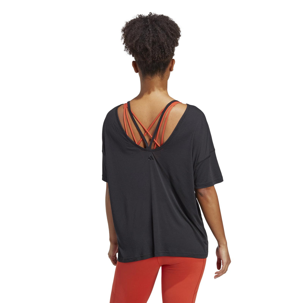 adidas Womens YGA ST O Tee Black
