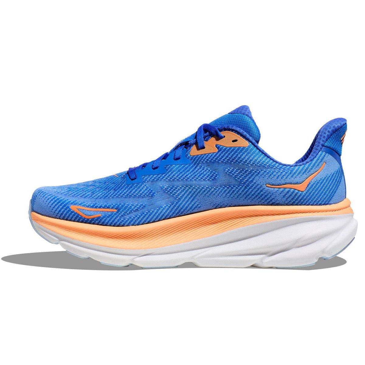 Hoka Clifton 9 Wide Fit Mens Blue/Orange