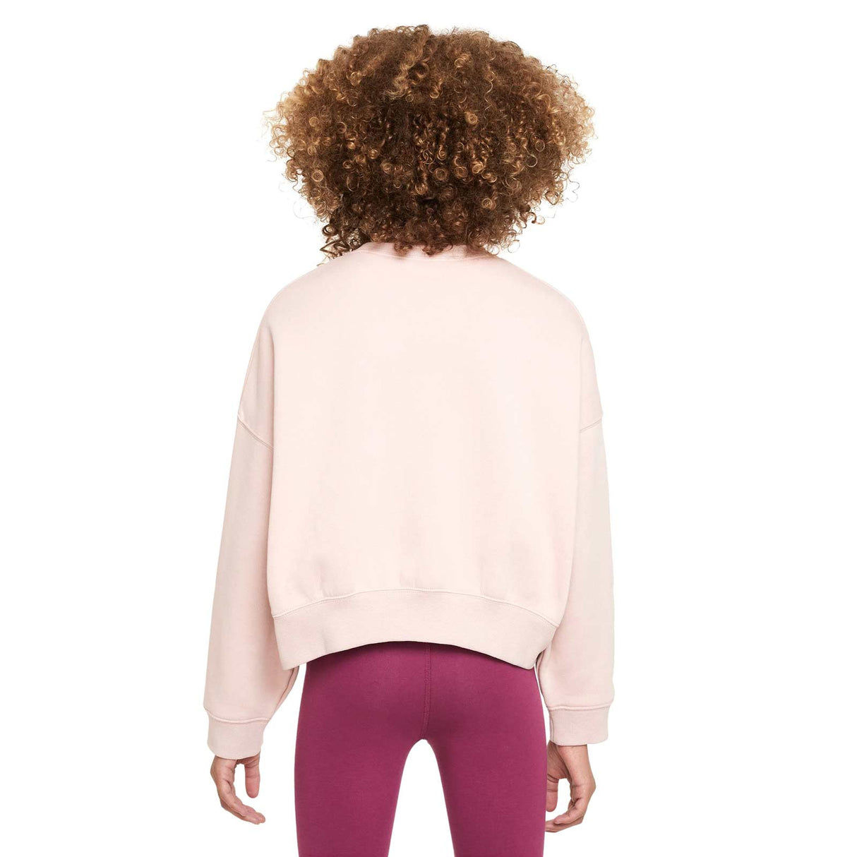 Nike Girls NSW Trend FLC Crew Prnt Pink