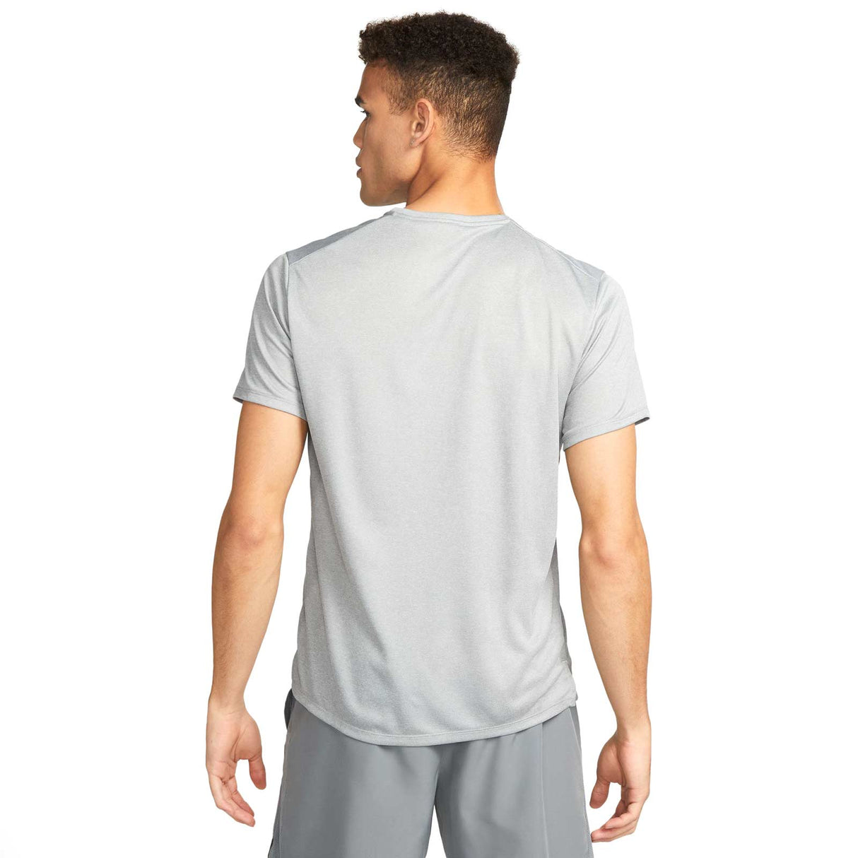 Nike Mens DF UV Miler Top SS Grey