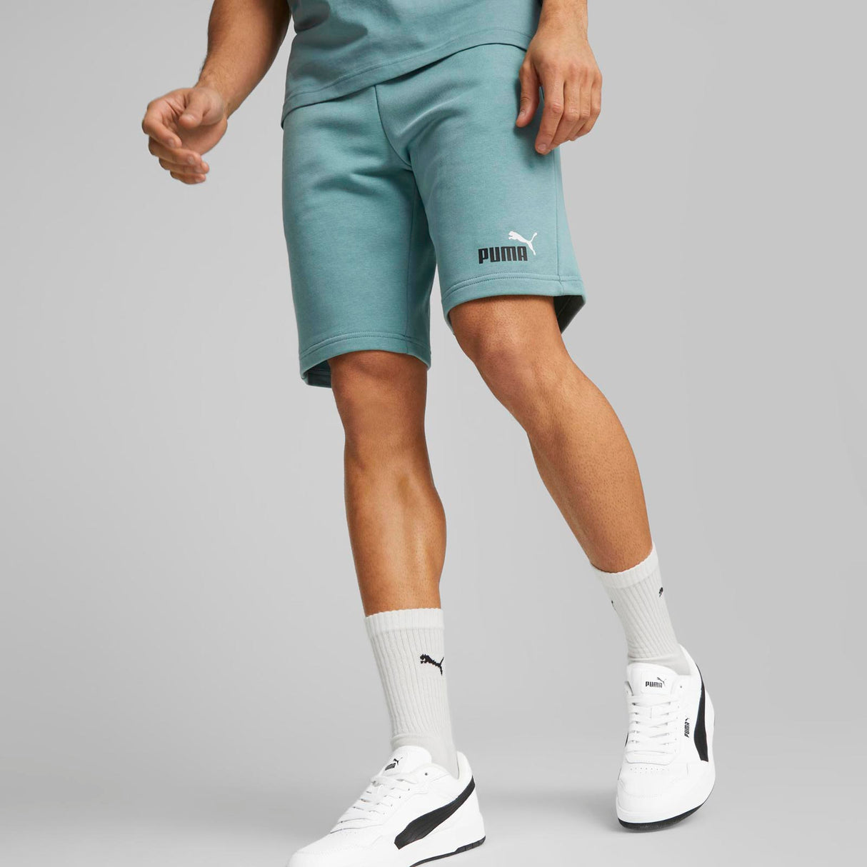 Puma Mens ESS+ 2 Col Shorts 10in Blue