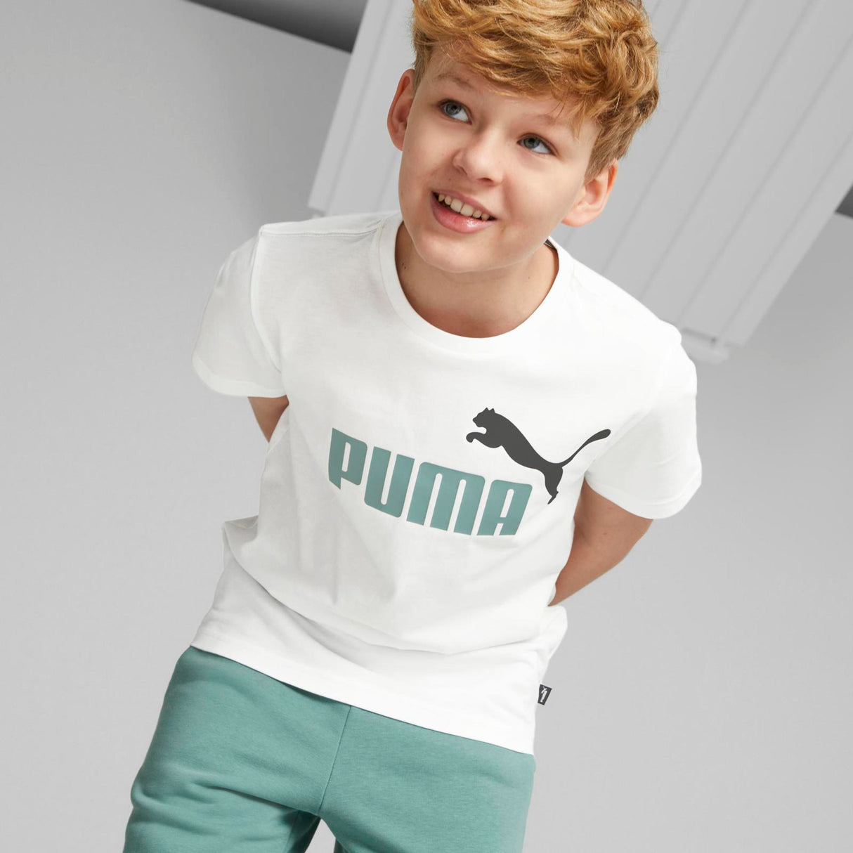 Puma Kids ESS+ 2 Col Logo Tee Black
