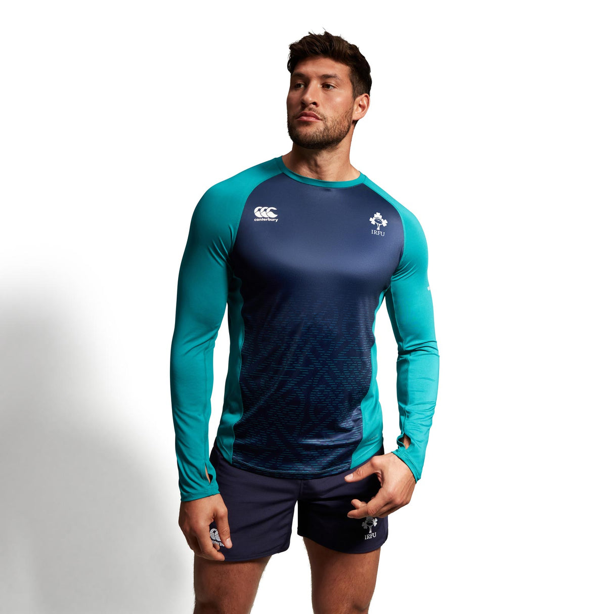 Canterbury L/S IRFU23 Training Tee Green