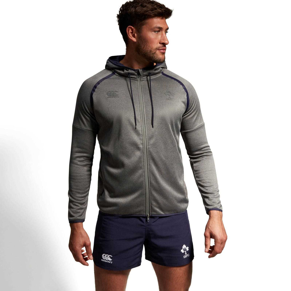 Canterbury IRFU 23 Tech FZ Hoodie Grey