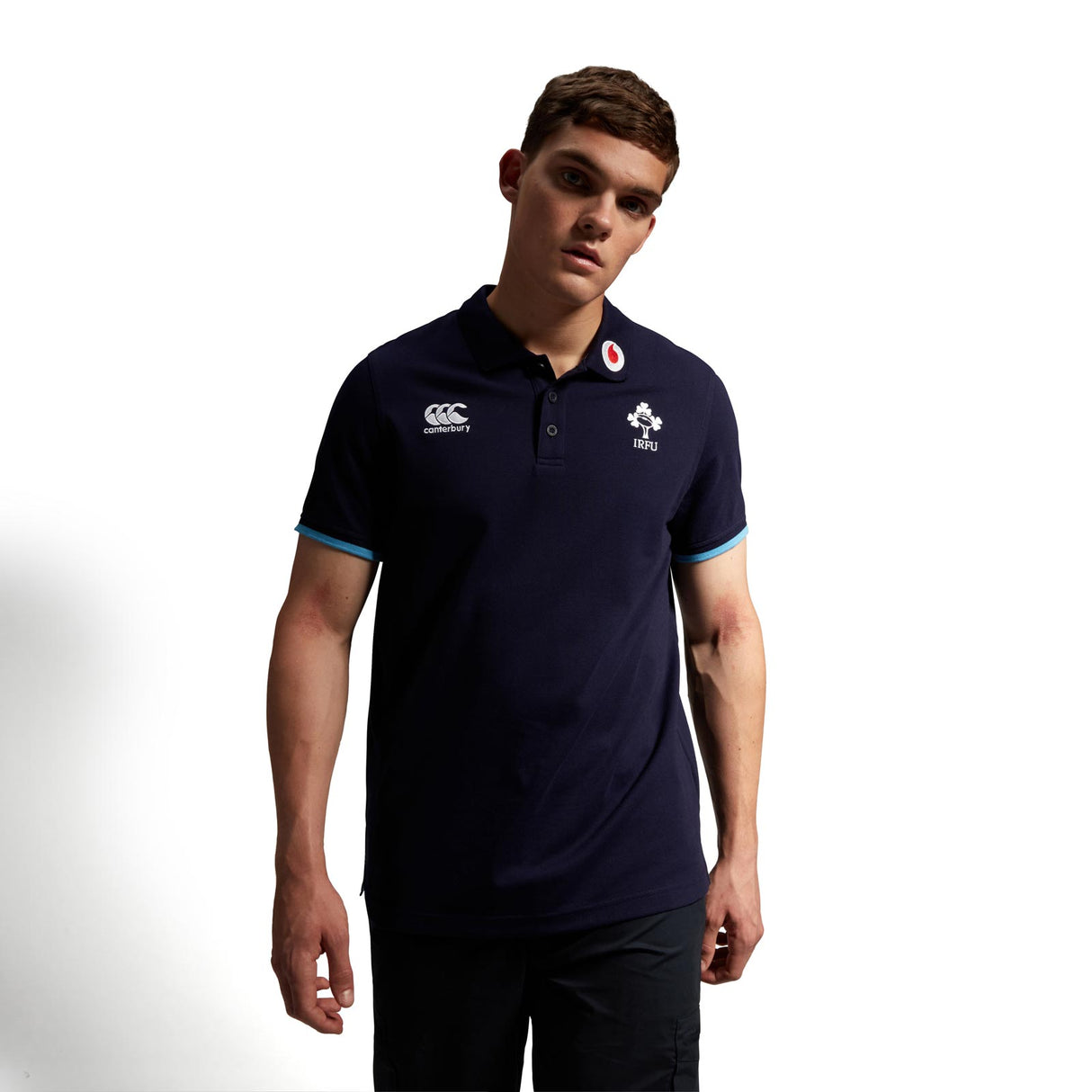 Canterbury IRFU 23 Team Polo Shirt Navy