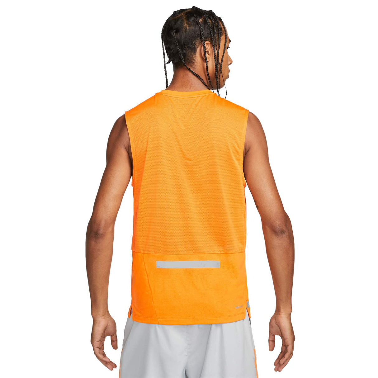 Nike Mens DF Run Rise 365 Tank Orange